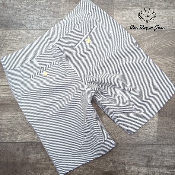 Talbots Petite Striped Flat Front Shorts Size 4P - Picture 7 of 7